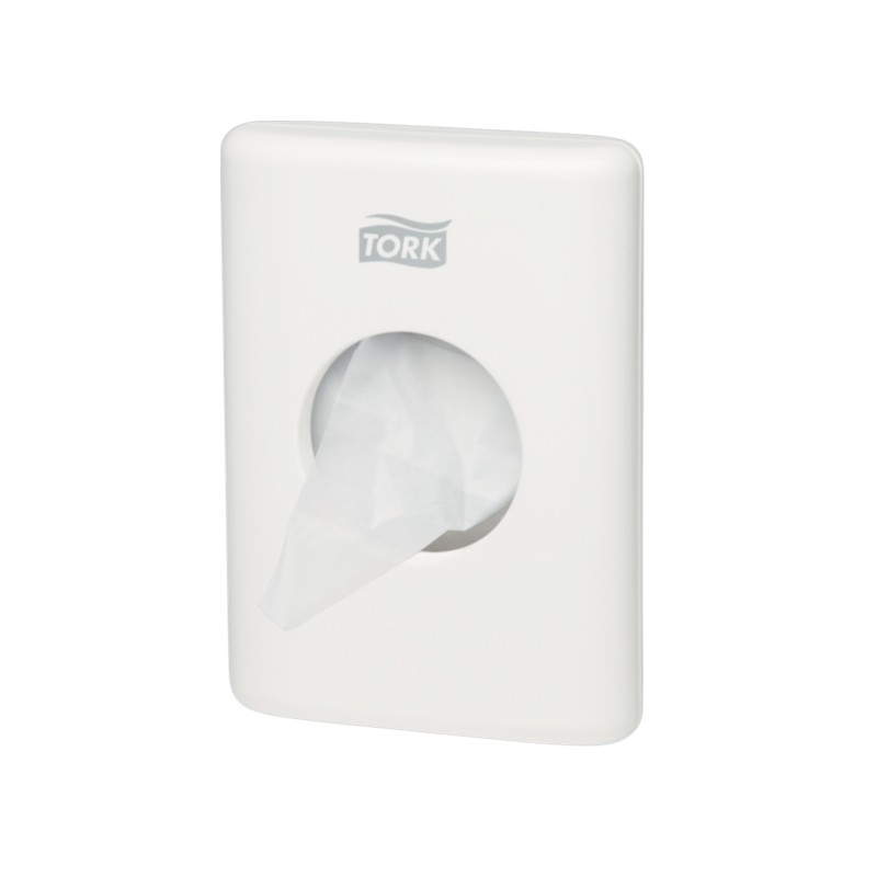 566000 - Tork® Damenbinden-Spender - Weißer Kunststoff - B5